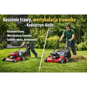 Wertykulacja trawnika oraz koszenie trawy Kędzierzyn-Koźle
